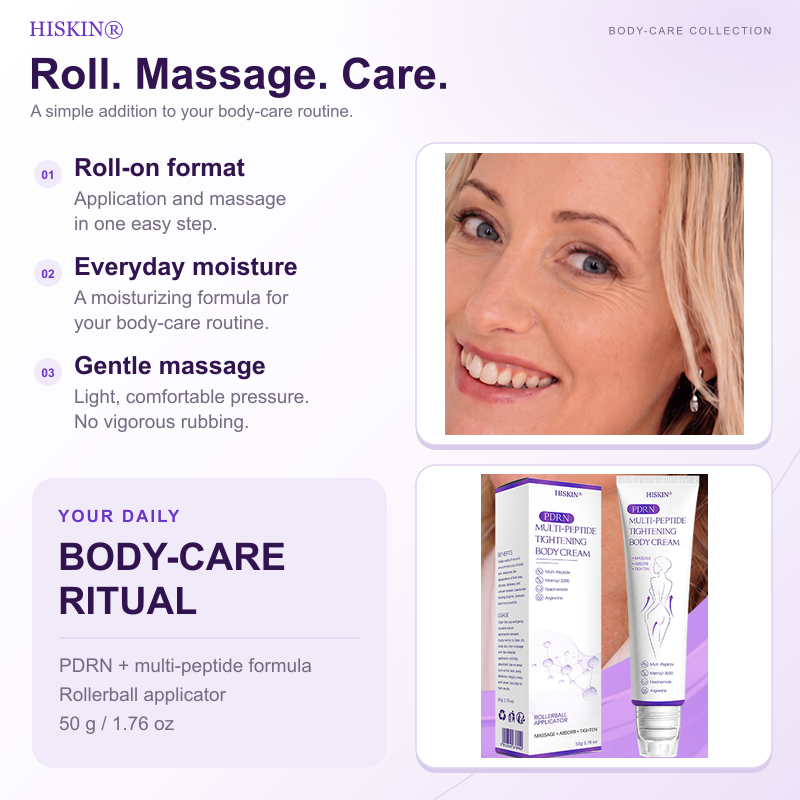 HISKIN® Official: Complete Your Order, Receive It Within 7 Days, Create Your Personalized Skin Recovery Plan — PDRN Multi-Peptide Massaging Body Roller Cream