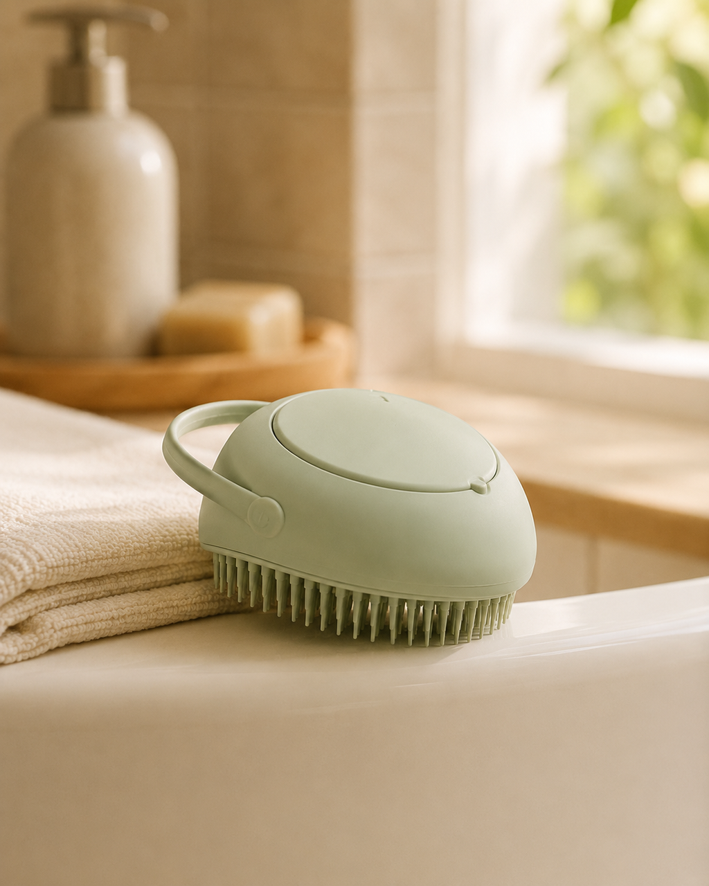 Luminveros™ BathFlow Silicone Pet Brush