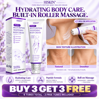 HISKIN® Official: Complete Your Order, Receive It Within 7 Days, Create Your Personalized Skin Recovery Plan — PDRN Multi-Peptide Massaging Body Roller Cream