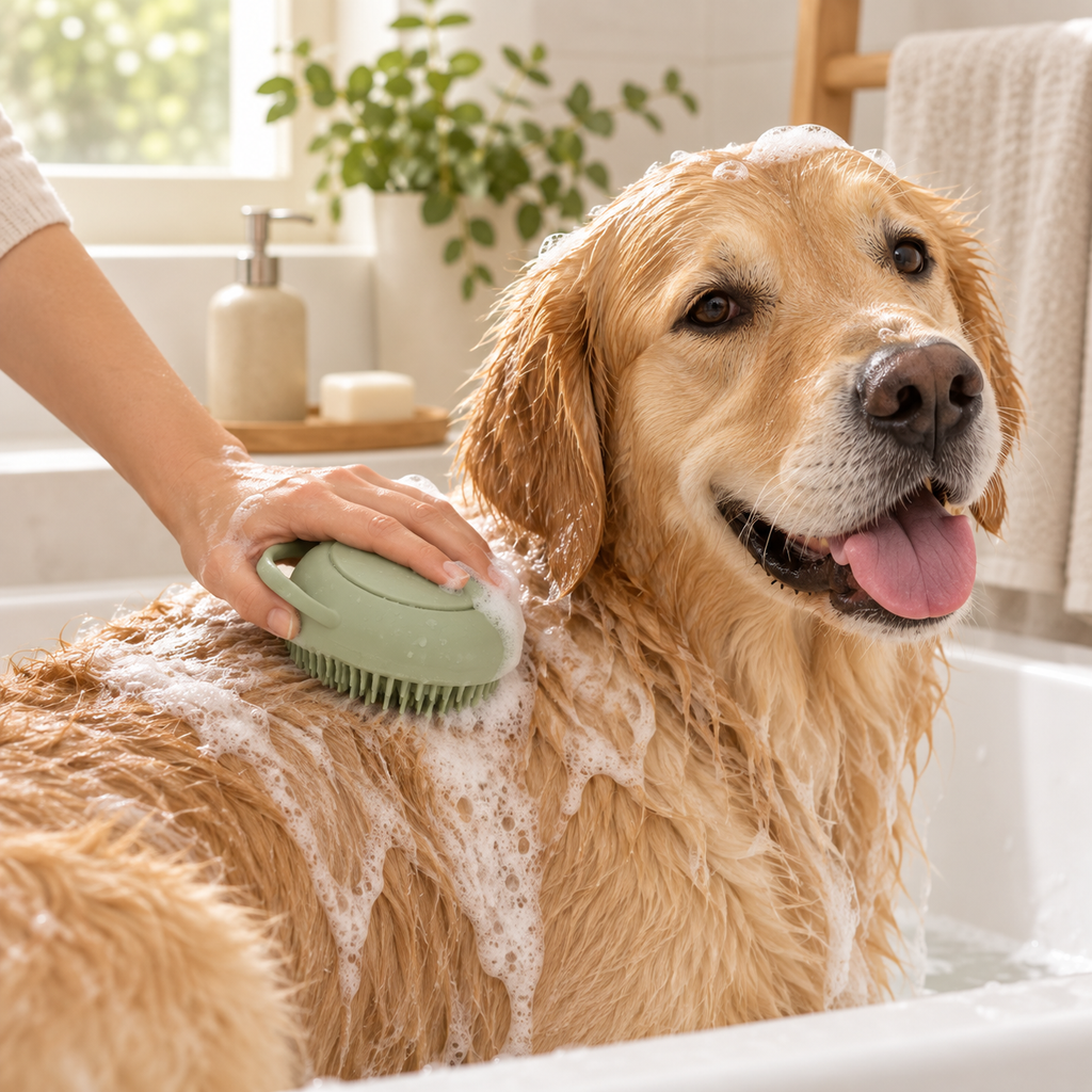 Luminveros™ BathFlow Silicone Pet Brush