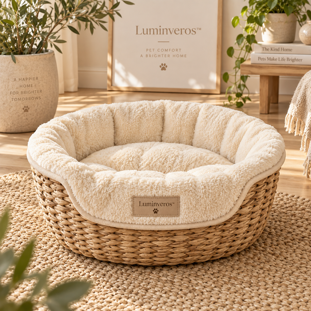 Luminveros™ CozyNest Pet Basket Liner