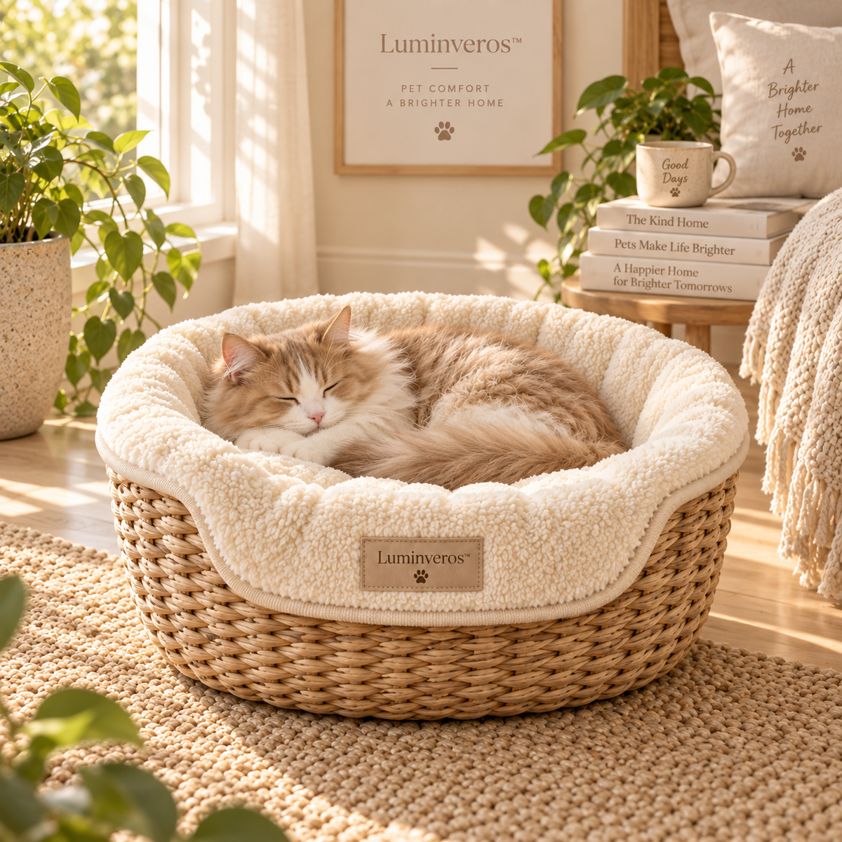 Luminveros™ CozyNest Pet Basket Liner