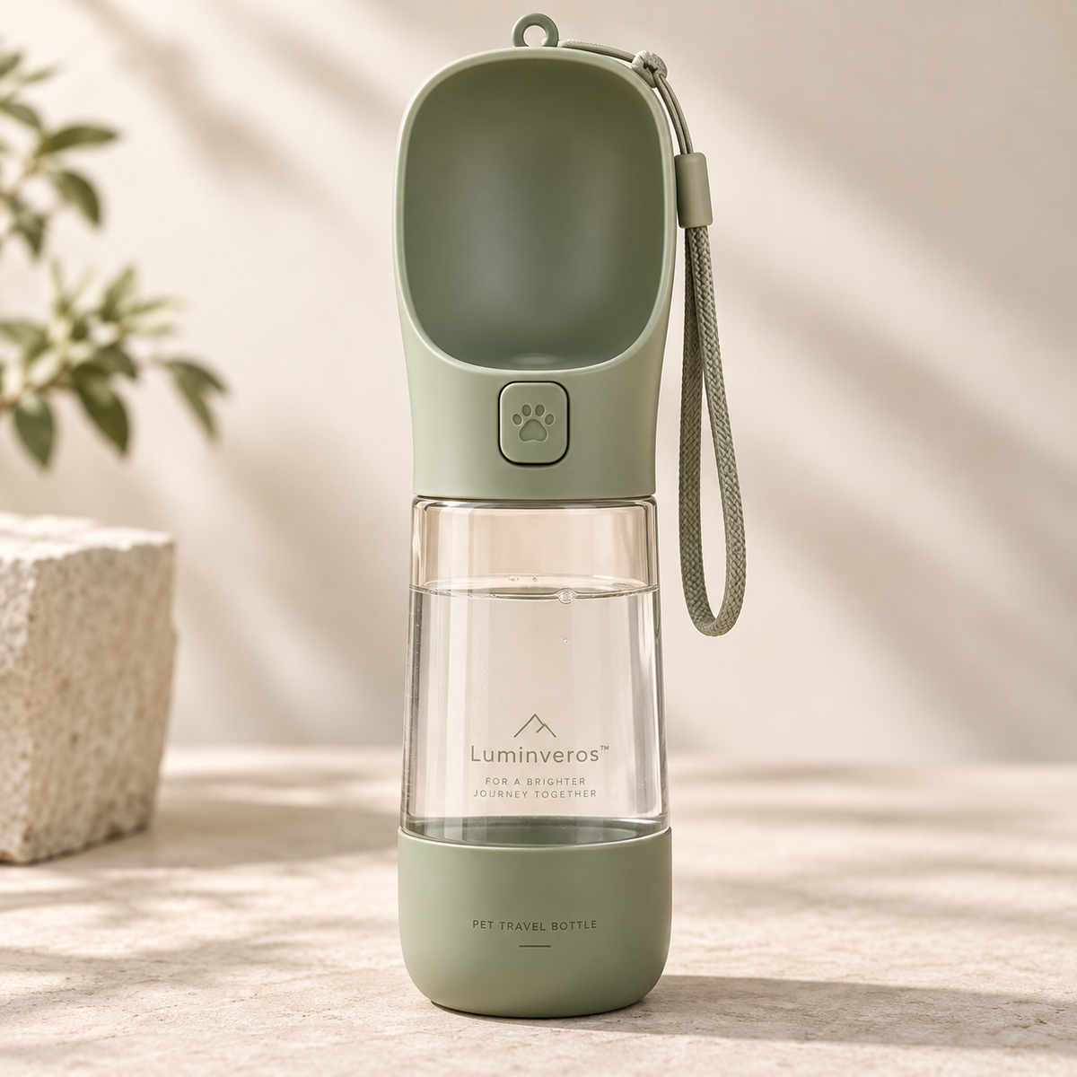 Luminveros™ TrailSip Pet Travel Bottle