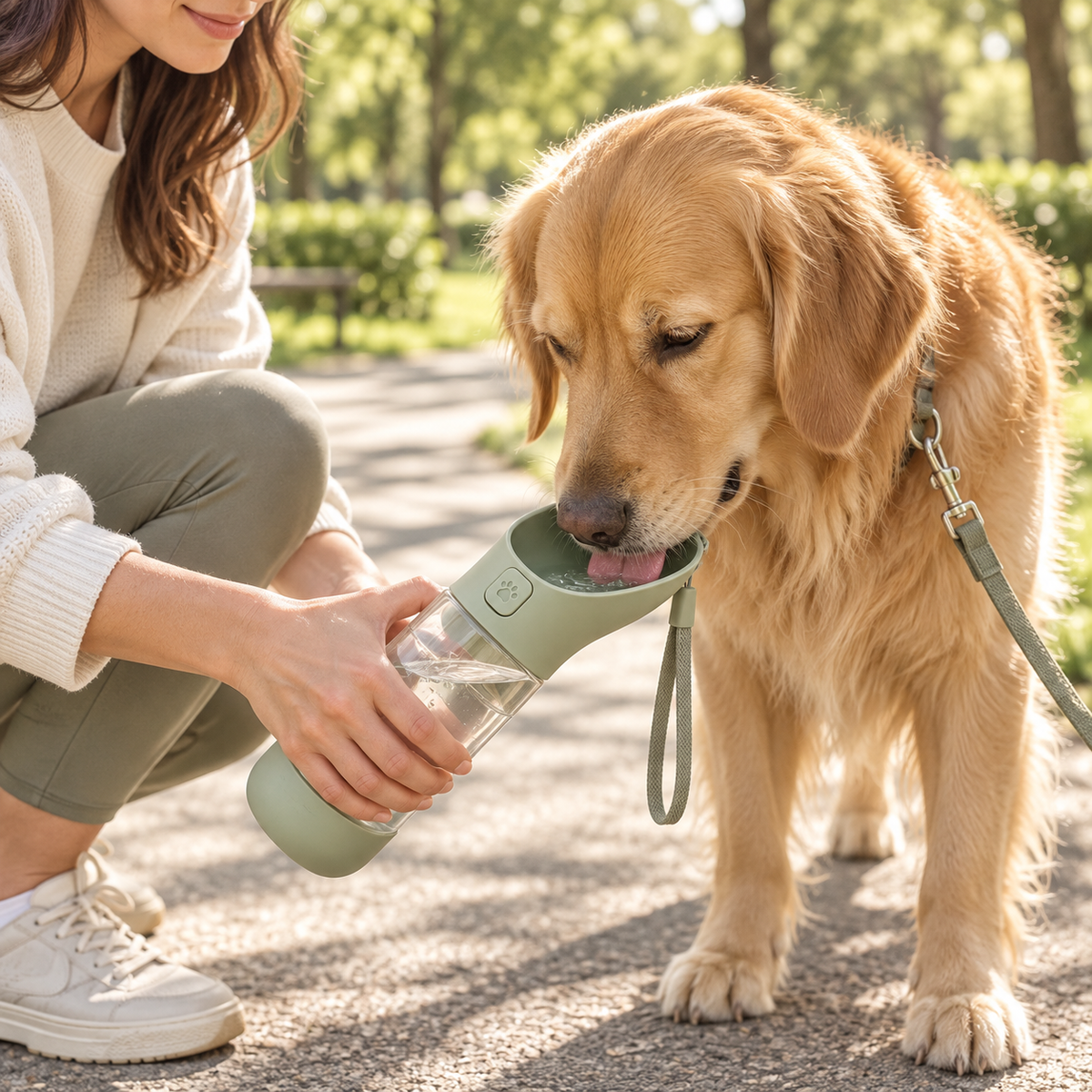 Luminveros™ TrailSip Pet Travel Bottle