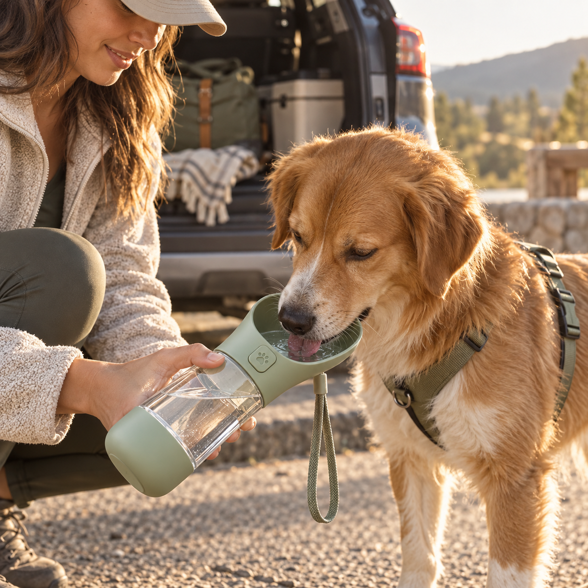 Luminveros™ TrailSip Pet Travel Bottle